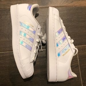 adidas superstar shoes iridescent